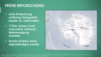 Vorschau - Präsentationen/Tafelbilder - Erforschung des Südpols (Präsentation und H5P) - Seite 1