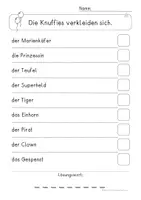 Vorschau - Arbeitsblätter - Minilesespur Fasching, Karneval, Knuffies - Seite 3