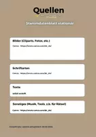 Vorschau - Arbeitsblätter - Vorlage eines Stammdatenblattes für die stationäre Pflege - Seite 1