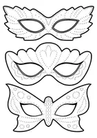 Vorschau - Arbeitsblätter - Masken zum Prickeln & Ausmalen - Prickelbilder Für Fasching & Karneval - Seite 3