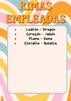 Vista previa - Unidades / Secuencias / Situaciones de Aprendizaje - Trabajamos las Rimas - gratuito - página 1
