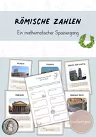 Vorschau - Arbeitsblätter - Römische Zahlen: Ein mathematischer Spaziergang - Deckblatt