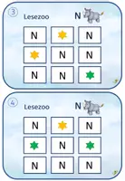 Vorschau - Fördermaterial/Inklusion - Lesezoo- 10 Lesekarten/Leseteppiche zum Laut N + Vokal - Seite 3