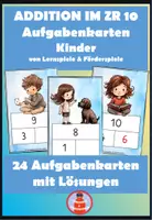 Vorschau - Stationenlernen - Kopfrechnen im ZR 10 - Aufgabenkarten Kinder - Deckblatt