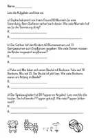 Vorschau - Arbeitsblätter - Sachaufgaben ZR100 2 - Deckblatt