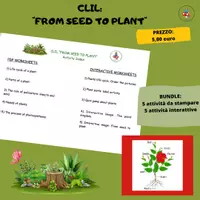 anteprima - Esercizi - PACCHETTO CLIL: From seed to plant - Pagina di copertina
