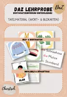Vorschau - Präsentationen/Tafelbilder - Wortschatz "Winterkleidung" - Tafelmaterial (DaZ Lehrprobe) - Deckblatt