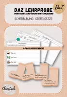 Vorschau - Arbeitsblätter - Wortschatz "Winterkleidung" - Stiefelsätze abschreiben (DaZ Lehrprobe) - Deckblatt