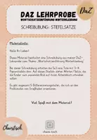 Vorschau - Arbeitsblätter - Wortschatz "Winterkleidung" - Stiefelsätze abschreiben (DaZ Lehrprobe) - Seite 1