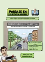 Vista previa - Unidades / Secuencias / Situaciones de Aprendizaje - ARTE, paso a paso: Paisaje en perspectiva central - Portada