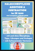 Vorschau - Arbeitsblätter - halbschriftliche Addition & Subtraktion im ZR 1000 - Deckblatt
