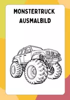 Vorschau - Arbeitsblätter - Monstertruck Ausmalbilder, zum Ausmalen, Ausmalbild, Ausmalbilder, Kunst, gratis, kostenlos - Deckblatt