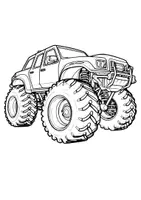 Vorschau - Arbeitsblätter - Monstertruck Ausmalbilder, zum Ausmalen, Ausmalbild, Ausmalbilder, Kunst, gratis, kostenlos - Seite 1