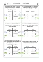Vorschau - Arbeitsblätter - Übungen zum geraden Dreisatz 8 Lernleiter differenziert - Deckblatt