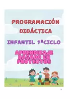 Vista previa - Unidades / Secuencias / Situaciones de Aprendizaje - PROGRAMACION INFANTIL- APRENDIZAJE BASADO EN PROYECTOS - página 1