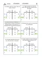 Vorschau - Arbeitsblätter - Übungen zum geraden Dreisatz 9 Lernleiter 5x differenziert - Deckblatt
