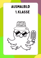 Vorschau - Arbeitsblätter - Ausmalbild Klasse 1, zum Ausmalen, Ausmalbild, Ausmalbilder, Kunst, gratis, kostenlos - Deckblatt
