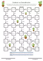 Vorschau - Spiele - Labyrinth Dezimalbrüche dividieren – Caesar-Verschlüsselung (Klasse 6/ 7) – Spiel & Knobeln | Mit Lösungen - Seite 1