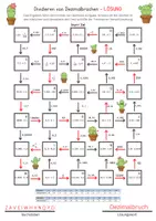Vorschau - Spiele - Labyrinth Dezimalbrüche dividieren – Caesar-Verschlüsselung (Klasse 6/ 7) – Spiel & Knobeln | Mit Lösungen - Seite 2