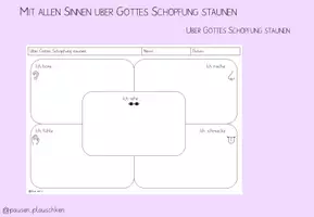 Vorschau - Arbeitsblätter - Materialpaket - Schöpfung - Seite 1
