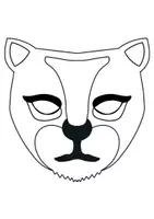 Vorschau - Mal- und Bastelvorlagen - Materialpaket mit Bastelvorlagen für Tier- und Fabelwesen-Masken für Fasching/Karneval - Seite 3