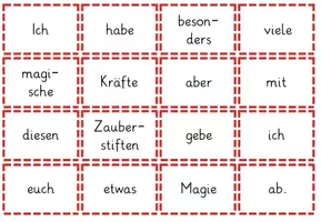 Vorschau - Bildkarten - Adventskalender Zauberstifte / Wichtelbotschaft - Seite 1