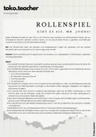 Vorschau - Stundenentwürfe - Mr. Johns - Rollenspiel zum Gerichtsverfahren - Seite 1