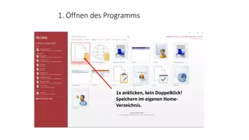 Vorschau - Präsentationen/Tafelbilder - Erstellen einer ersten Datenbank in Microsoft Access - Datenbank Praxis 1 - Seite 3