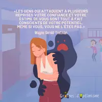 Aperçu - Affichage - Citation - Les gens qui attaquent votre confiance en vous - Page de couverture