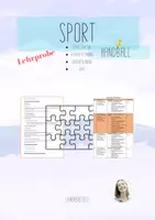 Vorschau - Stundenentwürfe - Lehrprobe | Sport | Handball - Deckblatt