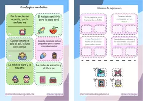 Vista previa - Hojas de trabajo - RECOPILATORIO TARJETAS COMPRENSION LECTORA PARTE 1 - página 3
