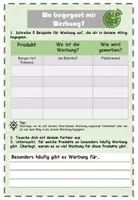 Vorschau - Arbeitsblätter - Einstieg Werbung - Arbeitsheft und Wortkarten - Seite 3