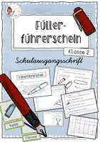Vorschau - Unterrichtsreihen - Füllerführerschein (Schulausgangsschrift) - Klasse 2 - Deckblatt