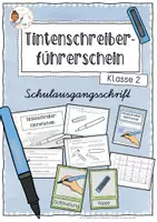 Vorschau - Unterrichtsreihen - Tintenschreiberführerschein (Schulausgangsschrift) - Klasse 2 - Deckblatt