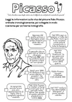 anteprima - Esercizi - Picasso - scheda operativa per testo biografico - Pagina di copertina