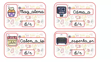 Vista previa - Tarjetas / Manipulativos - TARJETAS SUSTITUCION R D - página 2