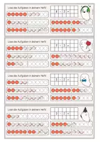 Vorschau - Aufgabenkarten - Aufgabenkarten Subtraktion bis 10 (Rechnen im Heft) - Seite 1
