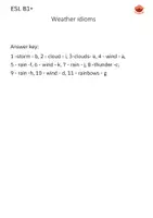 Vista previa - Hojas de trabajo - Common English Weather Idioms - página 3