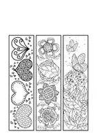 Vorschau - Arbeitsblätter - Lesezeichen zum Ausmalen, Ausmalbild, Ausmalbilder, Kunst, gratis, kostenlos - Seite 1