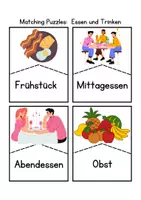 Vorschau - Spiele - Matching Puzzles: Essen und Getränke A1, A2 - Seite 2