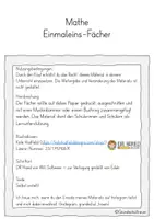 Vorschau - Arbeitsblätter - Kleines Materialpaket zum Einmaleins (1x1) - Seite 1