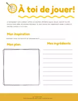 Aperçu - Feuilles d'exercices - Écriture d'une recette - déjeuner rigolo - Page 1