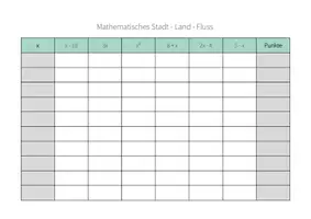 Vorschau - Spiele - Mathematisches Stadt - Land - Fluss (Mathematikspiel) - Seite 3