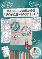 Vorschau - Spiele - Bastelvorlage "Peace"- Mobile DIY Ausmalbilder - Deckblatt