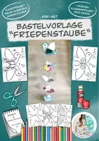 Vorschau - Spiele - Bastelvorlage "Friedenstaube" Girlande Klassenprojekt DIY - Deckblatt