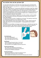 Vorschau - Stundenentwürfe - Der ehrliche Hase und der gerissene Igel - Fabel - Seite 1
