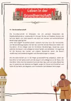 Vorschau - Arbeitsblätter - Die Grundherrschaft im Mittelalter - Seite 1