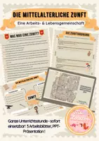 Vorschau - Stundenentwürfe - Die mittelalterliche Zunft - ganze Unterrichtsstunde - Deckblatt