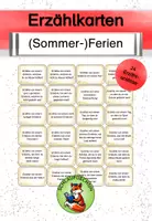 Vorschau - Spiele - Erzählkarten Ferienerlebnisse 24 Erzählanlässe - Deckblatt