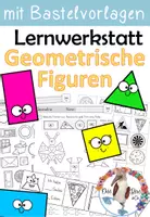 Vorschau - Arbeitsblätter - Lernwerkstatt - Geometrische Formen / Ebene Figuren 2D - Geometrie für Klasse 1/2 - Deckblatt